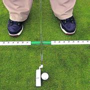 When putting, the swing length should be the same either side of the ball